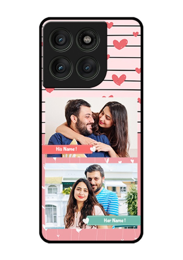 Motorola Edge 60 Pro 5G Custom Glass Phone Case - Photo With Heart Design