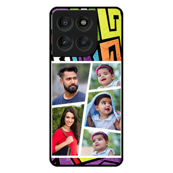 Motorola Edge 60 Pro 5G Custom Glass Phone Case - Graffiti Pattern Design