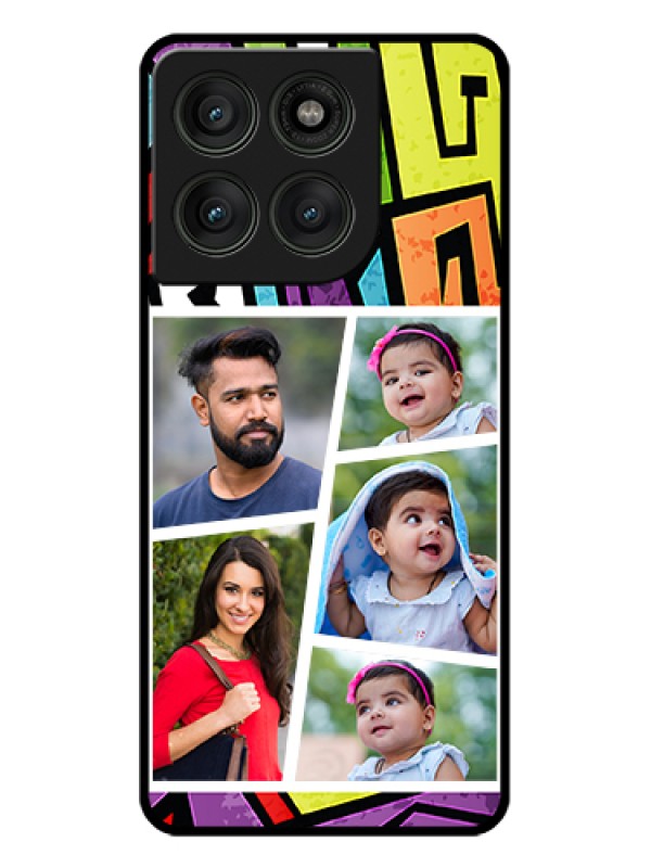 Custom Motorola Edge 60 Pro 5G Custom Glass Phone Case - Graffiti Pattern Design