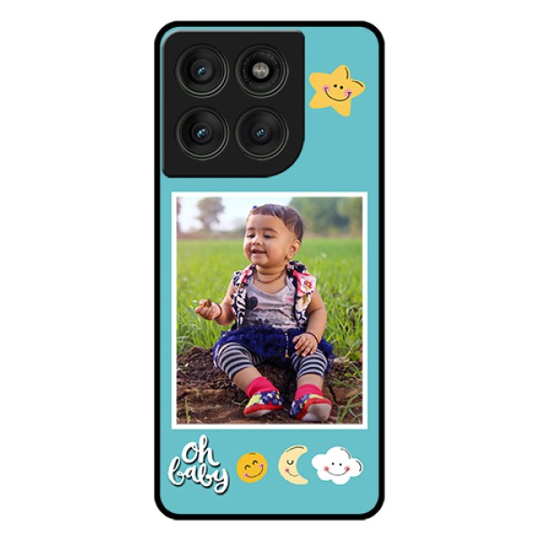 Motorola Edge 60 Pro 5G Custom Glass Phone Case - Smiley Kids Stars Design Motorola Edge 60 Pro 5G Custom Glass Phone Case - Smiley Kids Stars Design