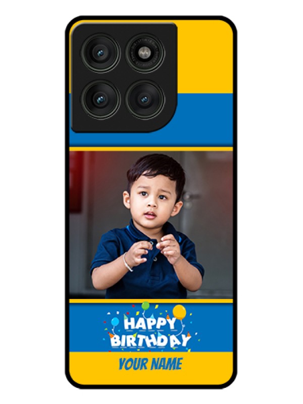 Custom Motorola Edge 60 Pro 5G Custom Glass Phone Case - Birthday Wishes Design