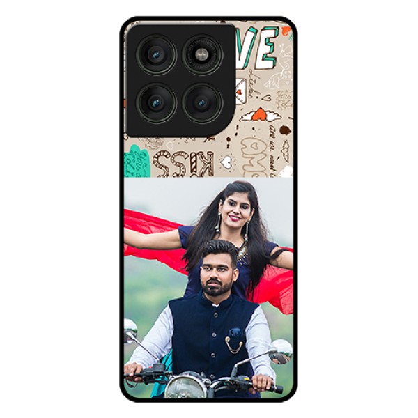 Motorola Edge 60 Pro 5G Custom Glass Phone Case - Love Doodle Pattern