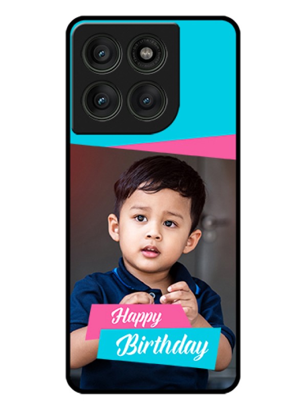 Custom Motorola Edge 60 Pro 5G Custom Glass Phone Case - Image Holder With 2 Color Design