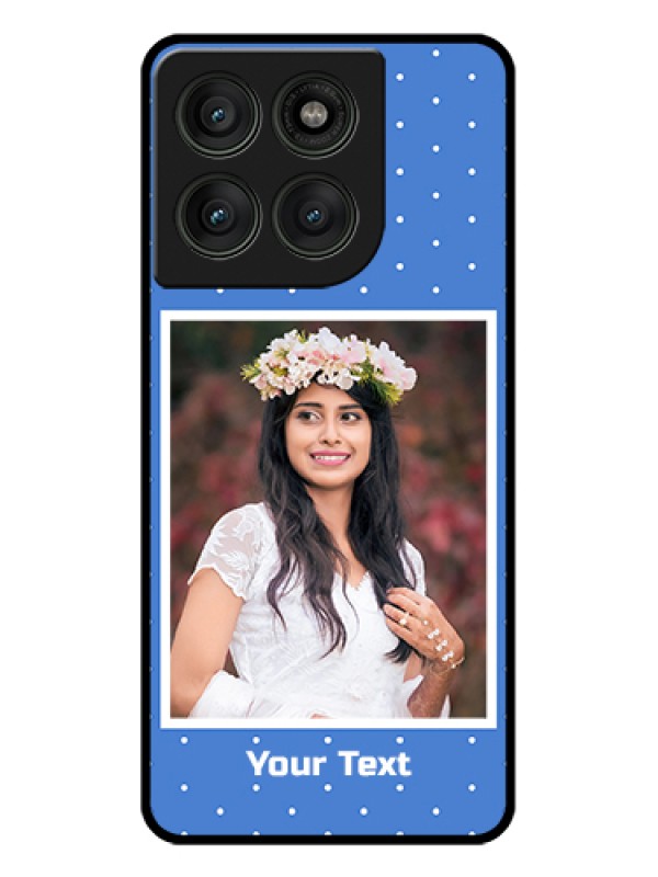 Custom Motorola Edge 60 Pro 5G Custom Glass Phone Case - Polka Dots Design