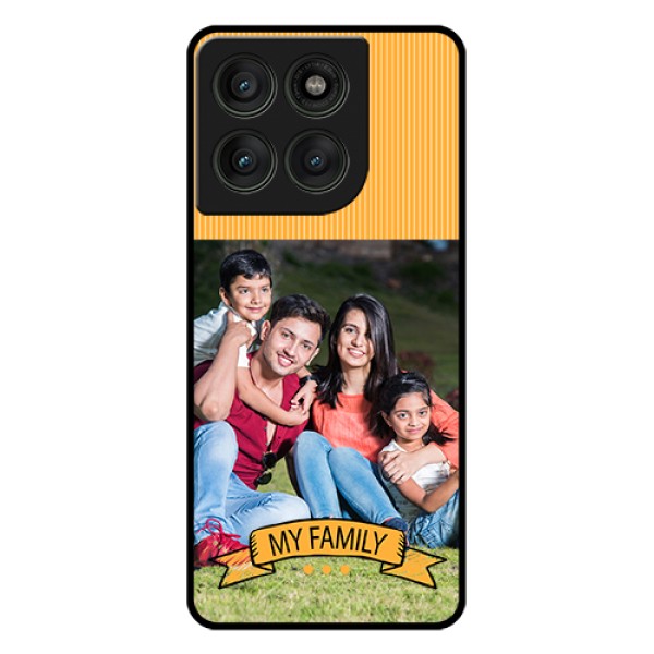 Motorola Edge 60 Pro 5G Custom Glass Phone Case - My Family Design