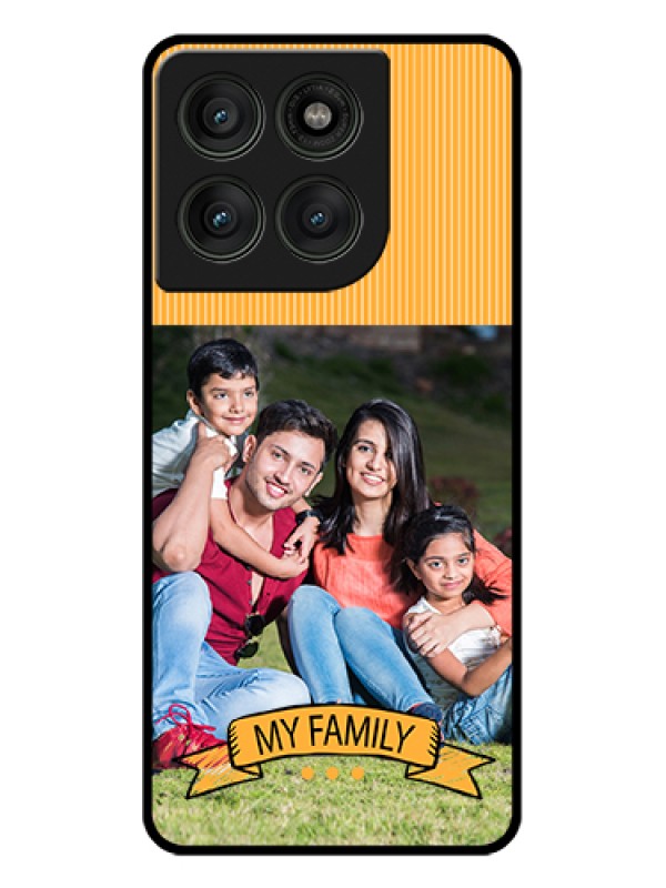 Custom Motorola Edge 60 Pro 5G Custom Glass Phone Case - My Family Design