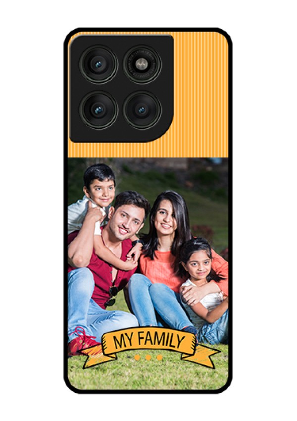 Motorola Edge 60 Pro 5G Custom Glass Phone Case - My Family Design
