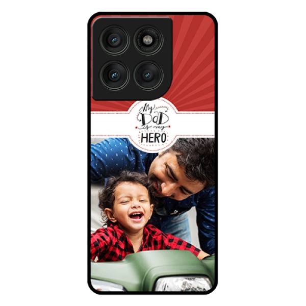 Motorola Edge 60 Pro 5G Custom Glass Phone Case - My Dad Hero Design