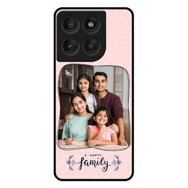 Motorola Edge 60 Pro 5G Custom Glass Phone Case - Family With Dots Design Motorola Edge 60 Pro 5G Custom Glass Phone Case - Family With Dots Design