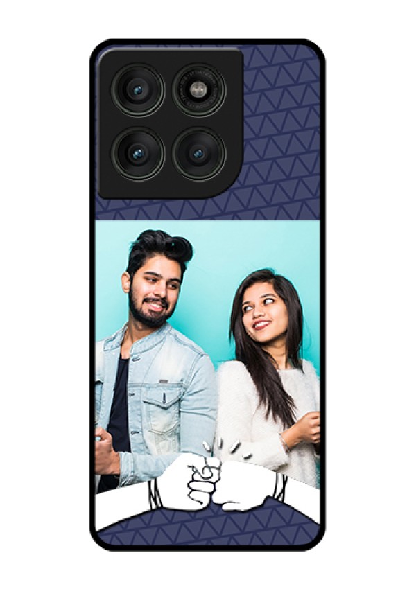 Motorola Edge 60 Pro 5G Custom Glass Phone Case - With Best Friends Design