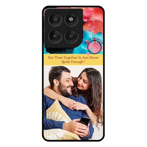 Motorola Edge 60 Pro 5G Custom Glass Phone Case - Quote With Acrylic Painting Design