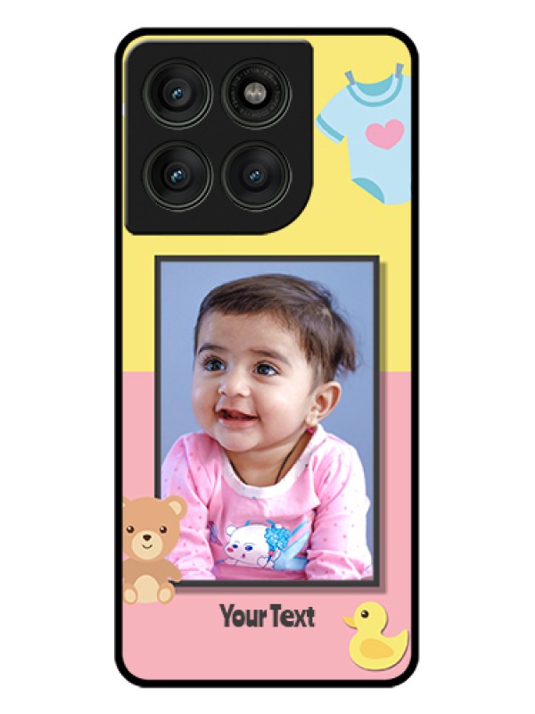 Custom Motorola Edge 60 Pro 5G Custom Glass Phone Case - Kids 2 Color Design