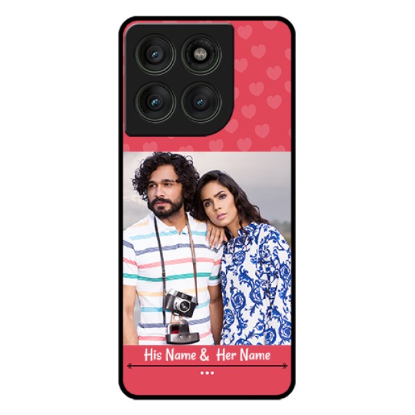 Motorola Edge 60 Pro 5G Custom Glass Phone Case - Simple Love Design