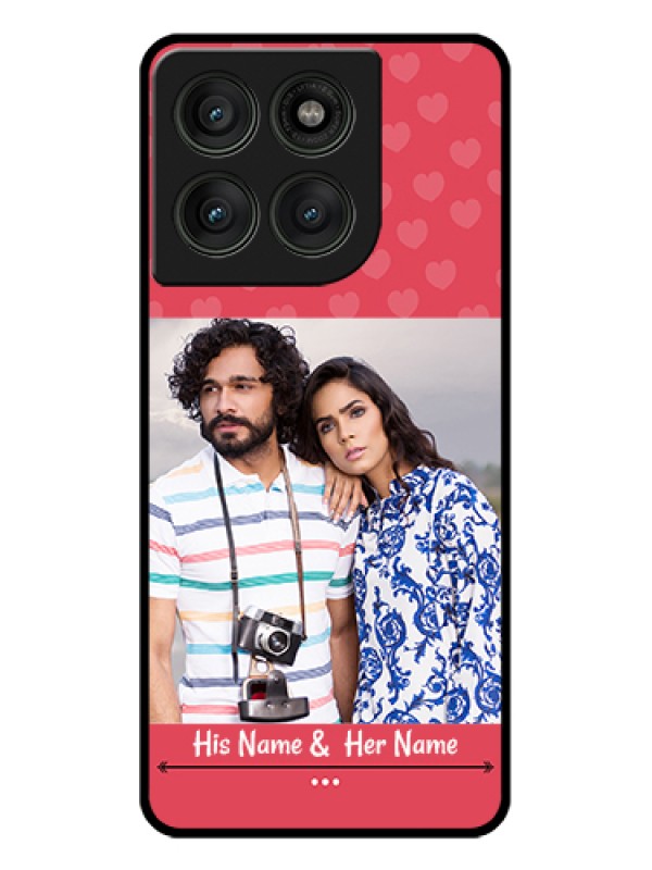 Custom Motorola Edge 60 Pro 5G Custom Glass Phone Case - Simple Love Design