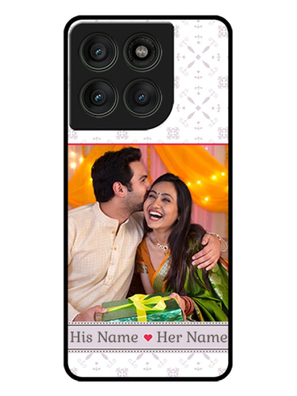 Custom Motorola Edge 60 Pro 5G Custom Glass Phone Case - With Photo And Ethnic Design