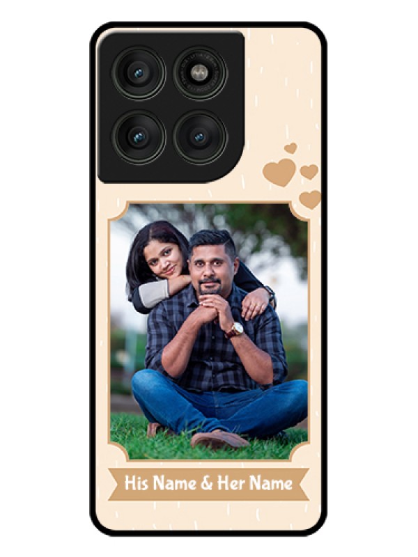 Custom Motorola Edge 60 Pro 5G Custom Glass Phone Case - With Confetti Love Design