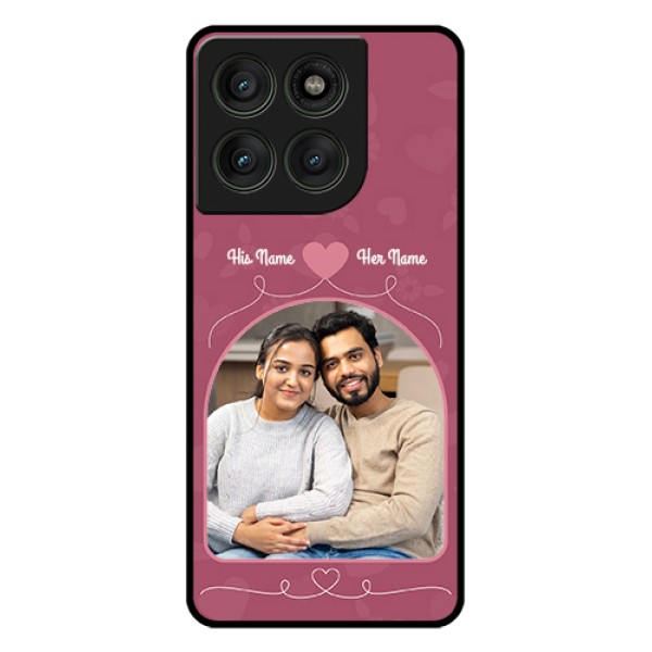 Motorola Edge 60 Pro 5G Custom Glass Phone Case - Love Floral Design
