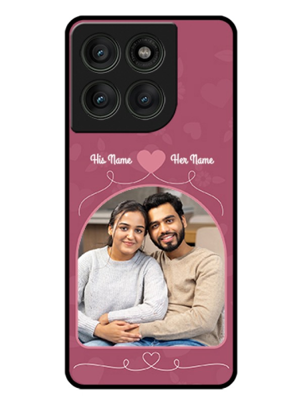 Custom Motorola Edge 60 Pro 5G Custom Glass Phone Case - Love Floral Design