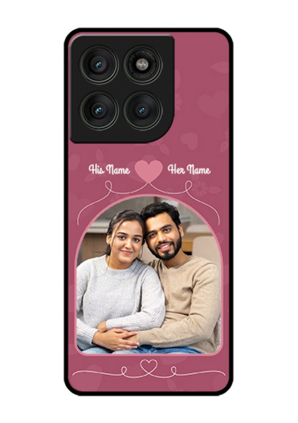 Motorola Edge 60 Pro 5G Custom Glass Phone Case - Love Floral Design