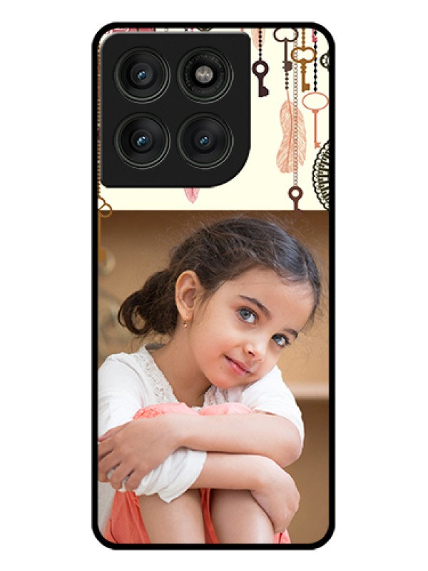 Custom Motorola Edge 60 Pro 5G Custom Glass Phone Case - Boho Style Design