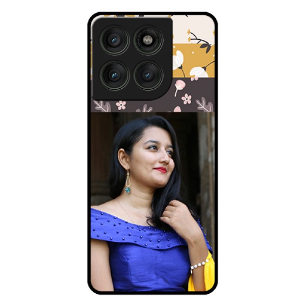 Motorola Edge 60 Pro 5G Custom Glass Phone Case - Stylish Floral Design