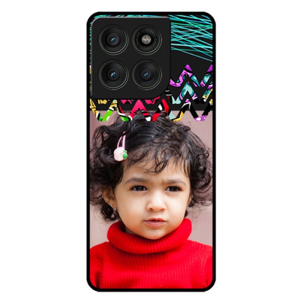 Motorola Edge 60 Pro 5G Custom Glass Phone Case - Neon Abstract Design