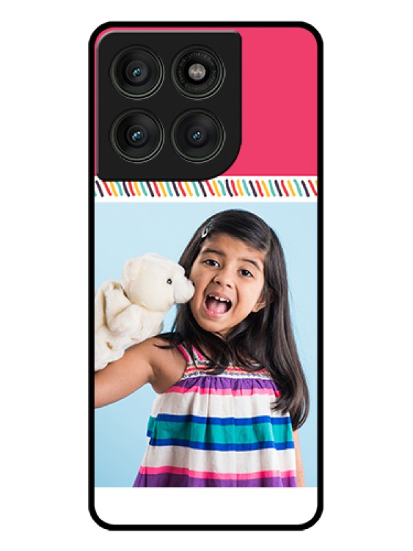 Custom Motorola Edge 60 Pro 5G Custom Glass Phone Case - Line Art Design