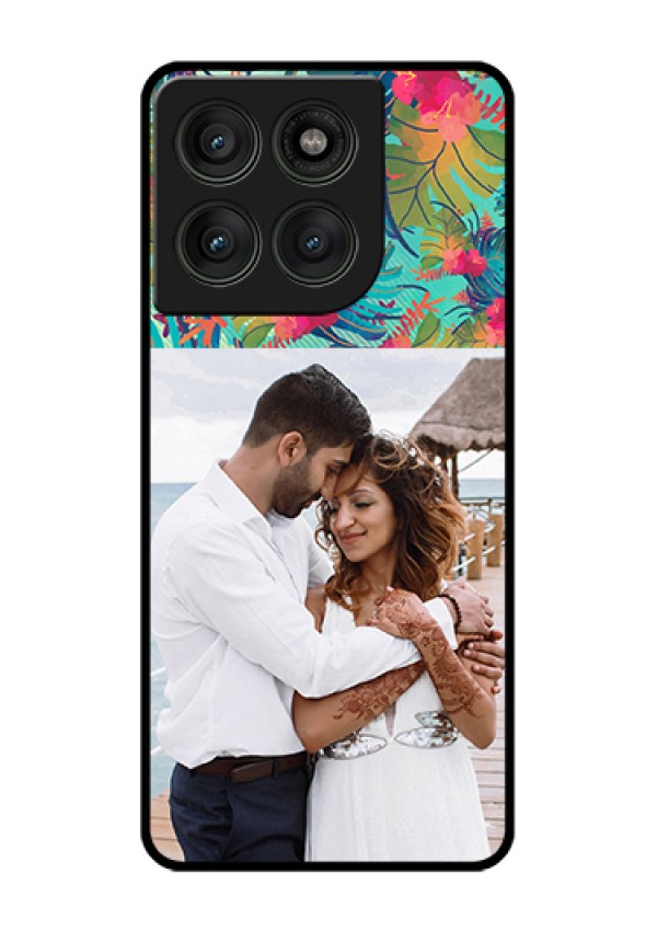 Motorola Edge 60 Pro 5G Custom Glass Phone Case - Watercolor Floral Design