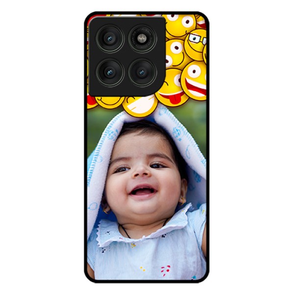 Motorola Edge 60 Pro 5G Custom Glass Phone Case - With Smiley Emoji Design Motorola Edge 60 Pro 5G Custom Glass Phone Case - With Smiley Emoji Design
