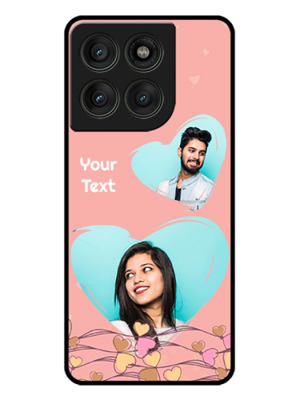 Custom Motorola Edge 60 Pro 5G Custom Glass Phone Case - Love Doodle Design