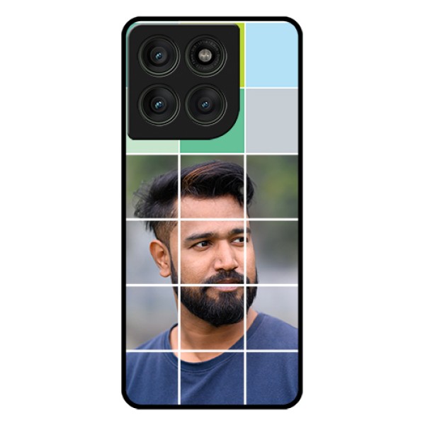 Motorola Edge 60 Pro 5G Custom Glass Phone Case - With White Box Pattern Motorola Edge 60 Pro 5G Custom Glass Phone Case - With White Box Pattern