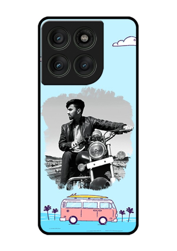 Motorola Edge 60 Pro 5G Custom Glass Phone Case - Travel & Adventure Design