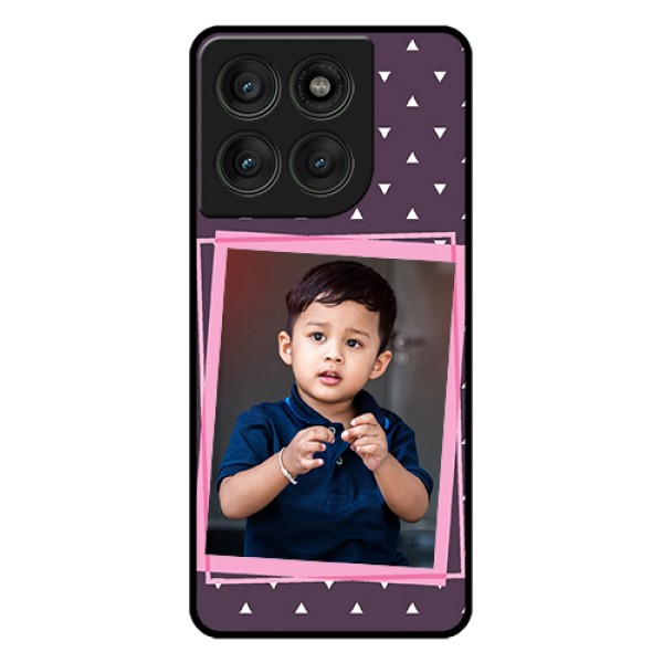 Motorola Edge 60 Pro 5G Custom Glass Phone Case - Triangle Pattern Dotted Design Motorola Edge 60 Pro 5G Custom Glass Phone Case - Triangle Pattern Dotted Design
