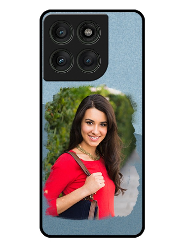 Custom Motorola Edge 60 Pro 5G Custom Glass Phone Case - Grunge Line Art Design