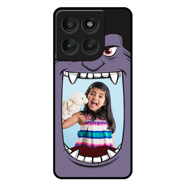 Motorola Edge 60 Pro 5G Custom Glass Phone Case - Angry Monster Design