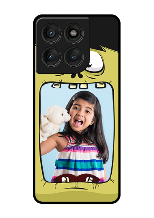 Motorola Edge 60 Pro 5G Custom Glass Phone Case - Cartoon Monster Back Case Design