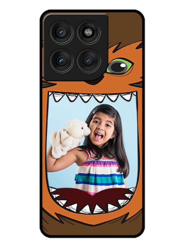 Custom Motorola Edge 60 Pro 5G Custom Glass Phone Case - Owl Monster Back Case Design