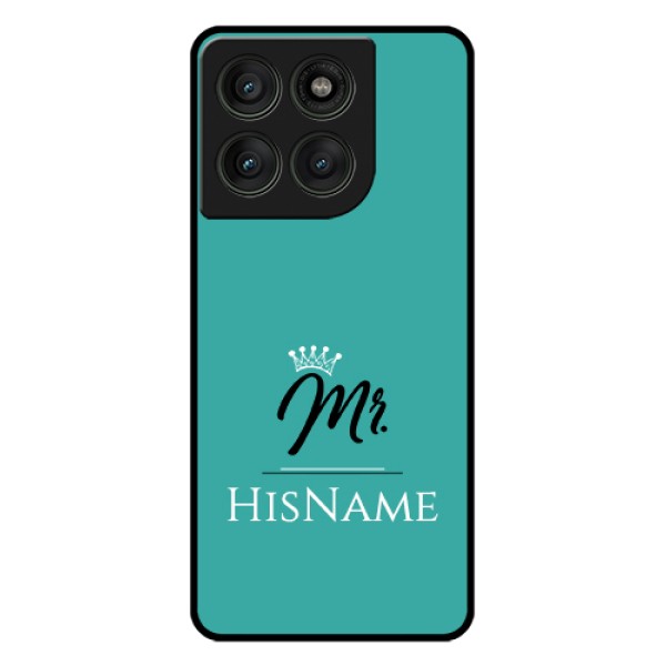 Motorola Edge 60 Pro 5G Custom Glass Phone Case - Mr With Name Design