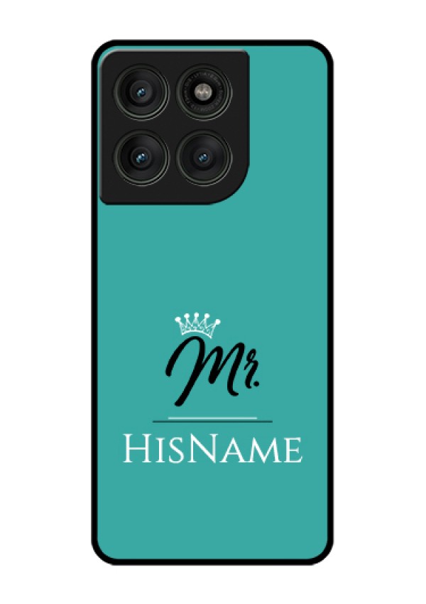 Motorola Edge 60 Pro 5G Custom Glass Phone Case - Mr With Name Design