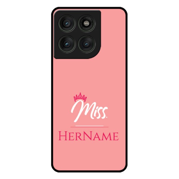 Motorola Edge 60 Pro 5G Custom Glass Phone Case - Mrs With Name Design