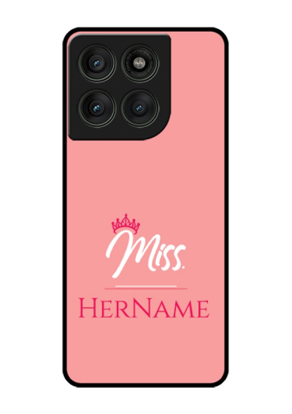 Motorola Edge 60 Pro 5G Custom Glass Phone Case - Mrs With Name Design
