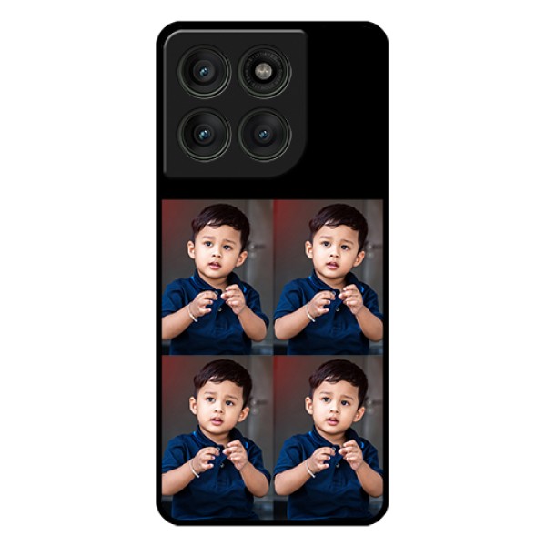 Motorola Edge 60 Pro 5G Custom Glass Phone Case - 4 Image Holder Design Motorola Edge 60 Pro 5G Custom Glass Phone Case - 4 Image Holder Design