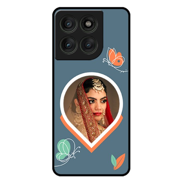 Motorola Edge 60 Pro 5G Custom Glass Phone Case - Droplet Butterflies Design Motorola Edge 60 Pro 5G Custom Glass Phone Case - Droplet Butterflies Design