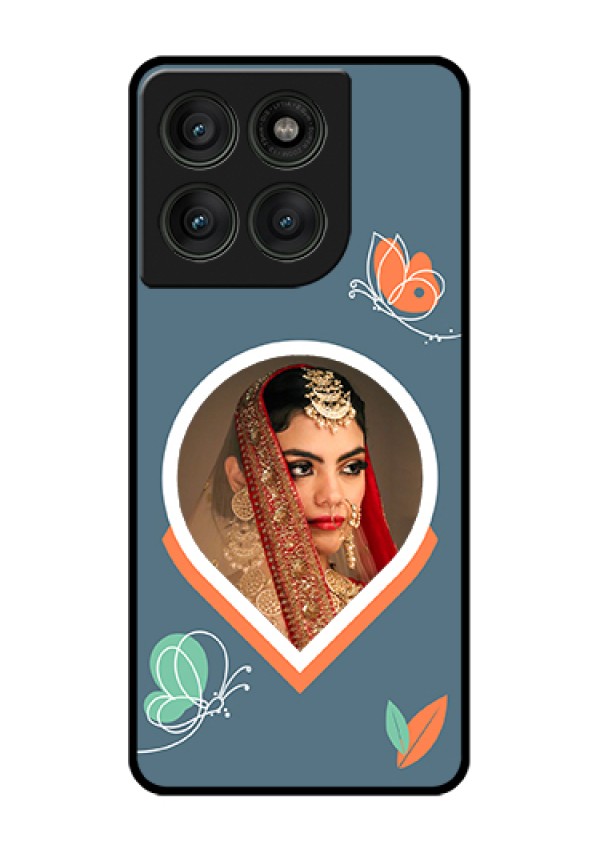 Motorola Edge 60 Pro 5G Custom Glass Phone Case - Droplet Butterflies Design