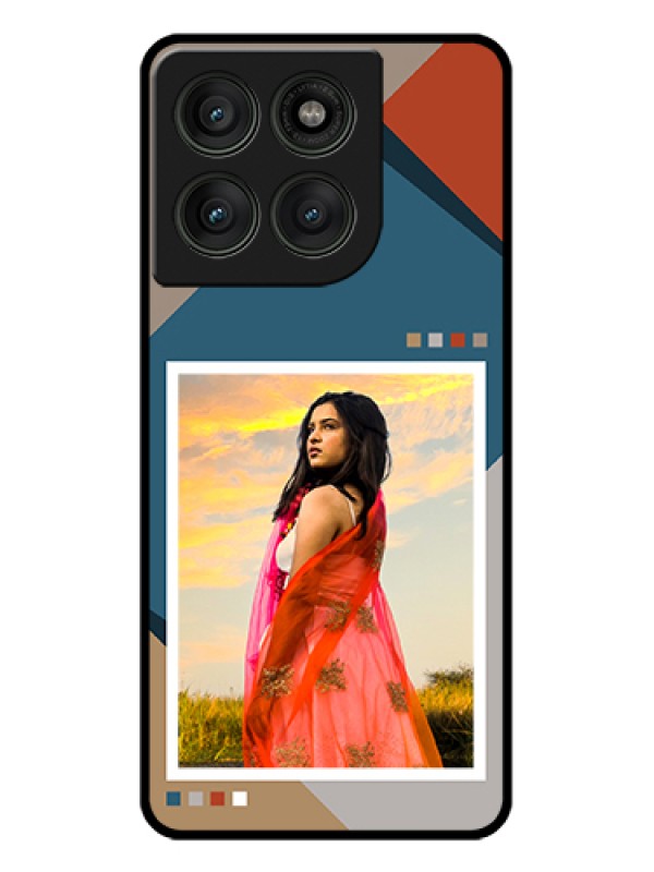 Custom Motorola Edge 60 Pro 5G Custom Glass Phone Case - Retro Color Pallet Design