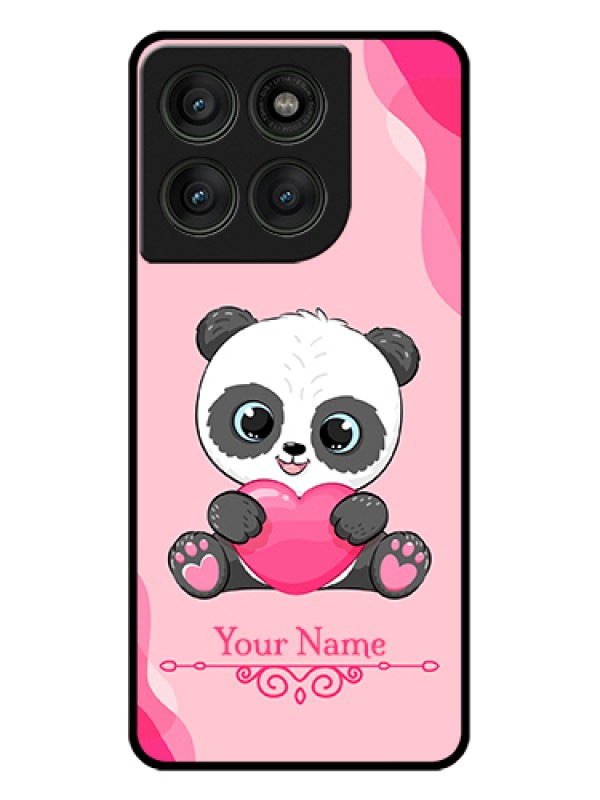 Custom Motorola Edge 60 Pro 5G Custom Glass Phone Case - Cute Panda Design
