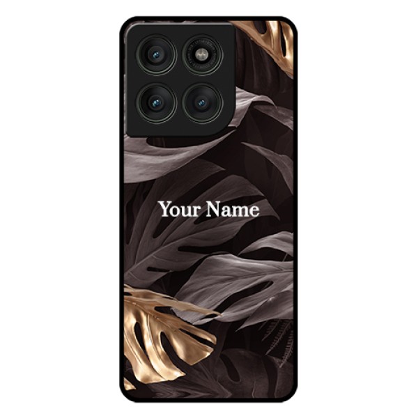 Motorola Edge 60 Pro 5G Custom Glass Phone Case - Wild Leaves Digital Paint Design