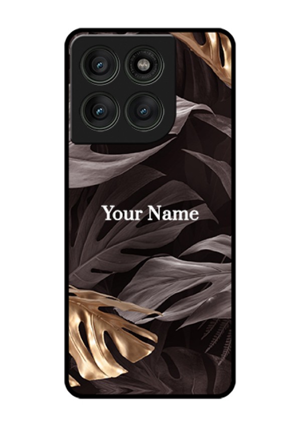 Motorola Edge 60 Pro 5G Custom Glass Phone Case - Wild Leaves Digital Paint Design