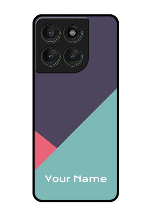 Motorola Edge 60 Pro 5G Custom Glass Phone Case - Tri Color Abstract Design