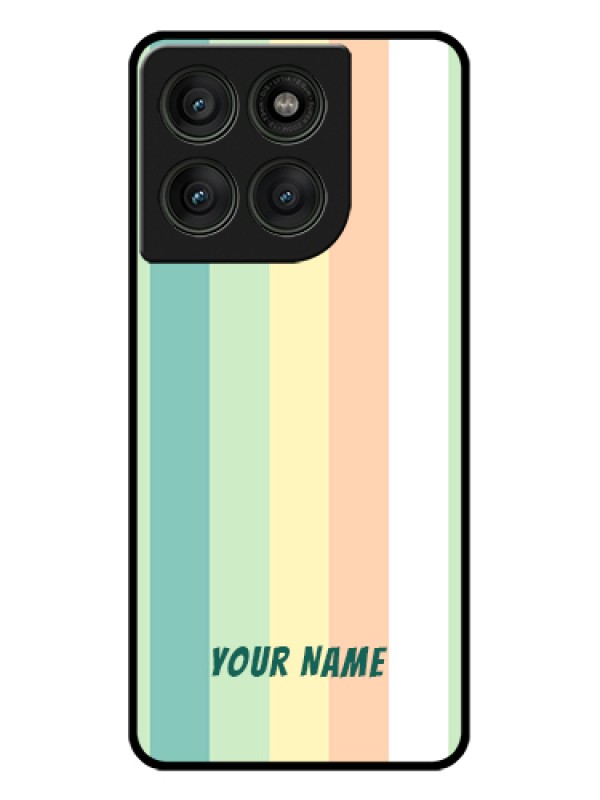 Custom Motorola Edge 60 Pro 5G Custom Glass Phone Case - Multi - Colour Stripes Design